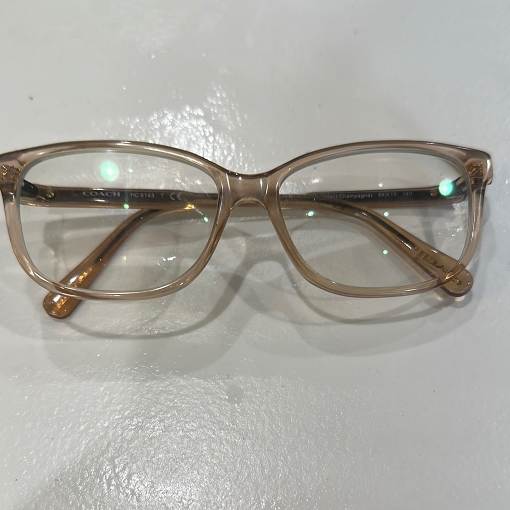 Coach Tan Eyeglasses with Black Case